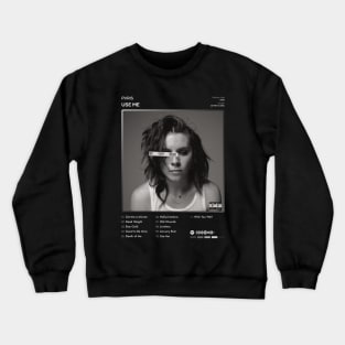 PVRIS - Use Me Tracklist Album Crewneck Sweatshirt